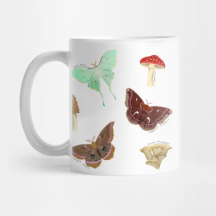 Mushrooms and Moths Mug